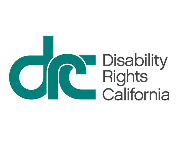 Logo for Disability Rights California, featuring the letters 