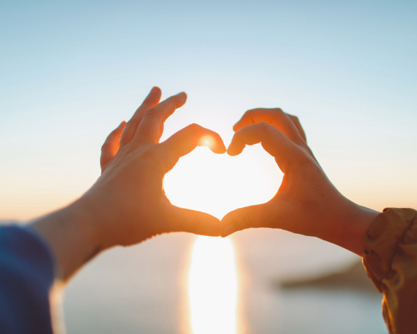 Kids Hands Creating a Heart